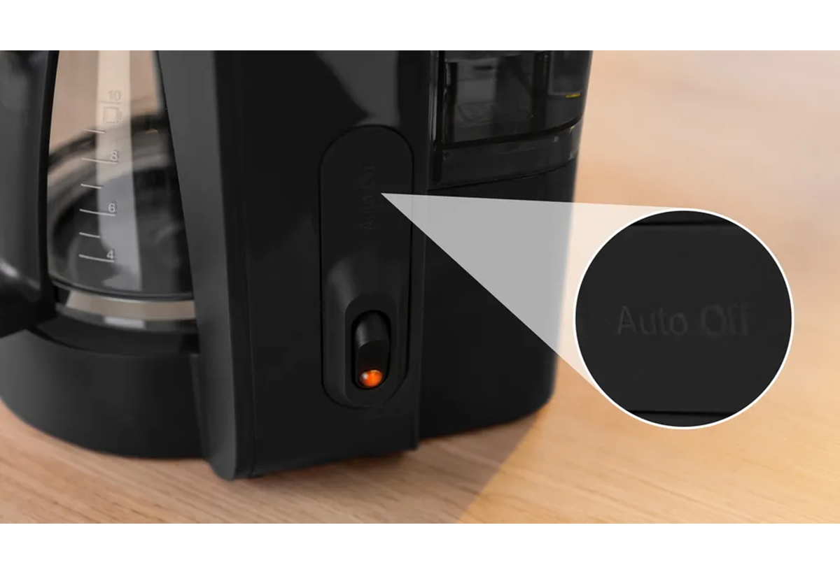 Απεικονίζεται κοντινό στο κουμπί αυτόματης απενεργοποίησης.